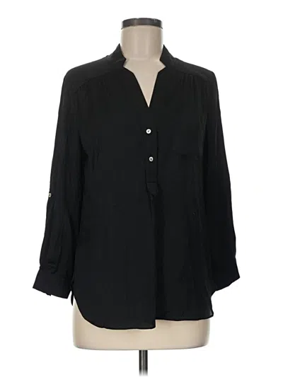 Pre-owned Ellison 3/4 Sleeve Button Down Shirt In Black