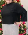 Ellison Abbey Ribbed Sweater - Plus In Black