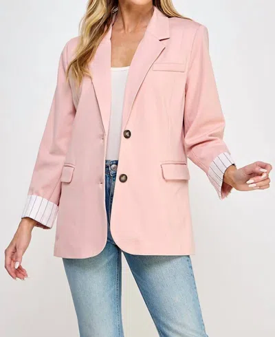 Ellison Boss Babes Blazer In Pink
