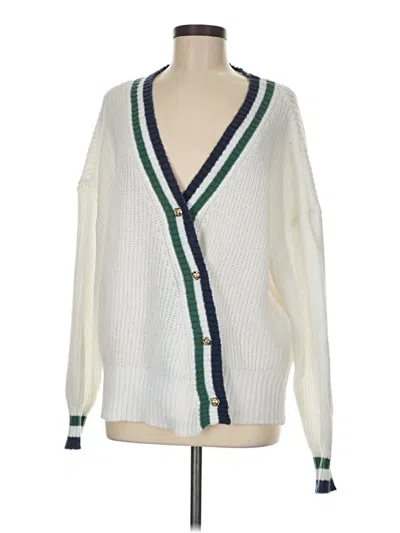 Pre-owned Ellison Cardigan Sweater In White