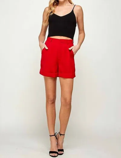 Ellison Dress Shorts In Red