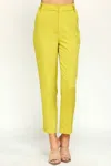 Ellison Lime High Waisted Pants In Lime Green In Green