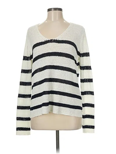 Pre-owned Ellison Pullover Sweater In White