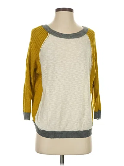 Pre-owned Ellison Pullover Sweater In White