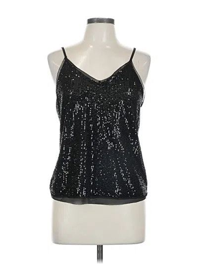 Pre-owned Ellison Sleeveless Top Black Halter Neckline Tops