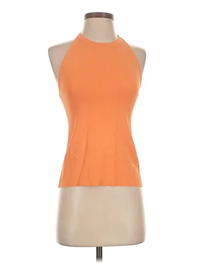 Pre-owned Ellison Tank Top Orange Halter Neckline Tops