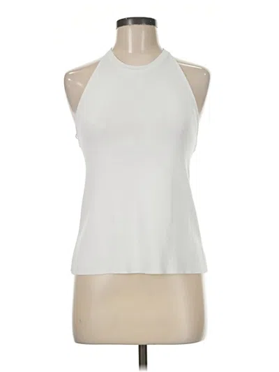 Pre-owned Ellison Tank Top White Halter Neckline Tops