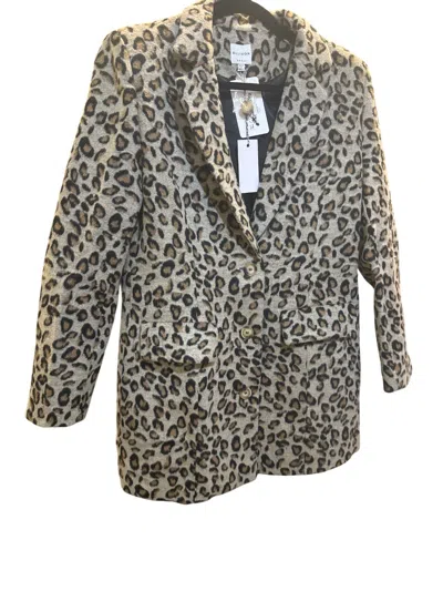 Ellison Women's By The Fire Blazer Coat In Leopard In Multi