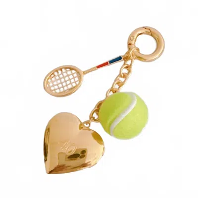 Ellison+young Tennis Love Charm In Gold