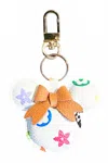 Ellison+young Unisex Faux Leather Magical Mouse Keychain In White In White