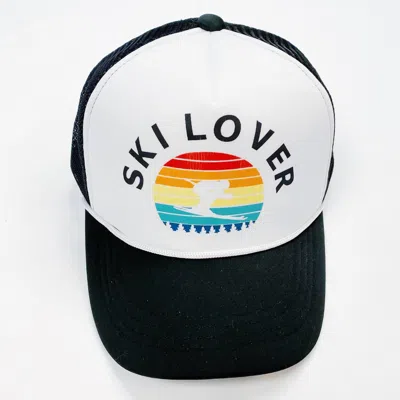 Ellison+young Unisex Sporty Trucker Ball Cap In Ski Lover In Multi