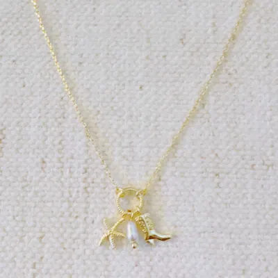 Ellison+young Women's Coastal Cowgirl Charm Necklace In Gold