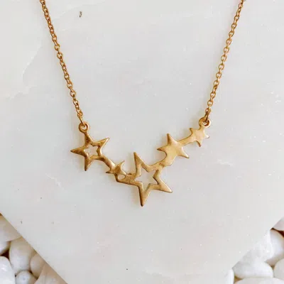 Ellison+young Women's Star Lineage Layering Necklace In Gold In Pink