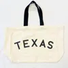 Ellison+young Women's State On My Mind Canvas Tote Texas In White In White