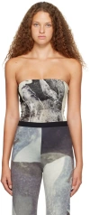 Elliss Gray Garden Angel Bodysuit In Print Multi