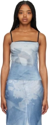 Elliss Ssense Exclusive Blue Tank Top In Print Multi