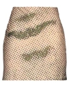 Elliss Woman Mini Skirt Sand Size L Recycled Pet In Beige