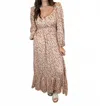 Elloh Women's Ellah Reversible Floral Maxi Dress In Cream In Multi
