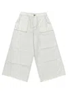 Ellor Nora Mid Cargo Pant In White In White