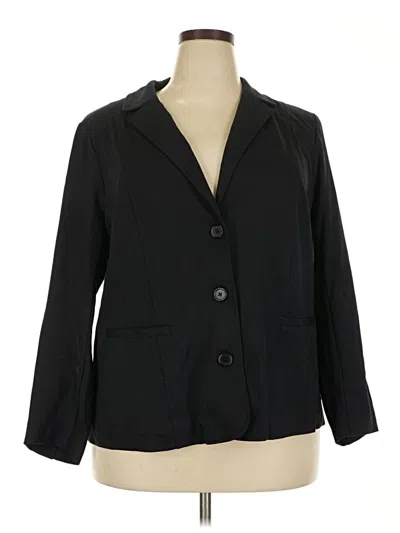 Pre-owned Ellos Blazer Jacket In Black