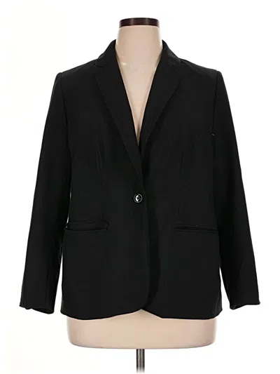 Pre-owned Ellos Blazer Jacket In Black