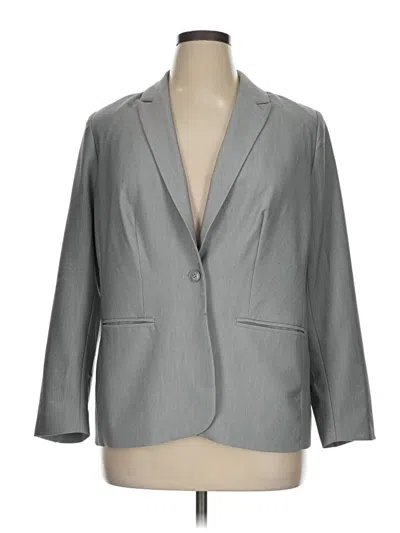 Pre-owned Ellos Blazer Jacket In Gray
