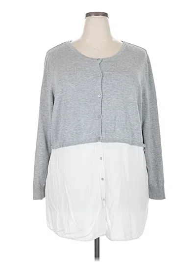 Pre-owned Ellos Cardigan Sweater In Gray