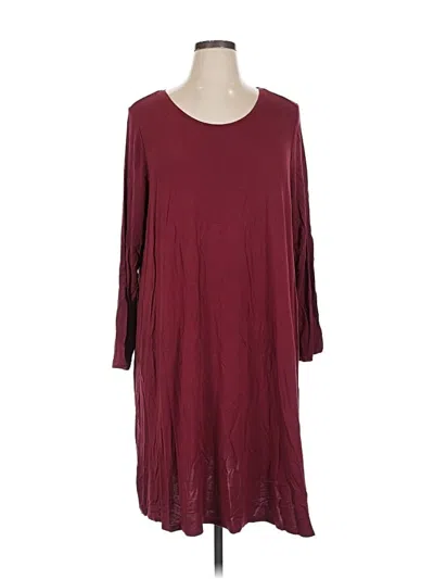 Pre-owned Ellos Casual Dress In Burgundy
