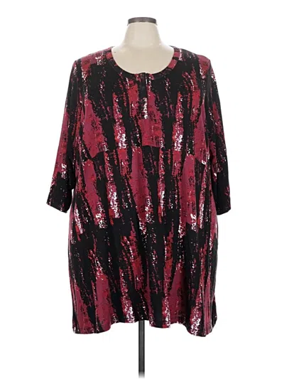 Pre-owned Ellos Casual Dress In Burgundy
