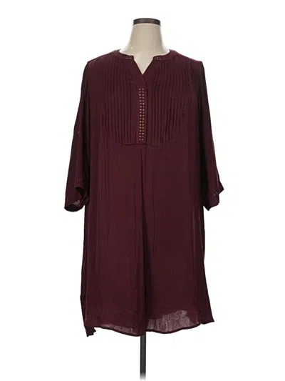 Pre-owned Ellos Casual Dress In Burgundy
