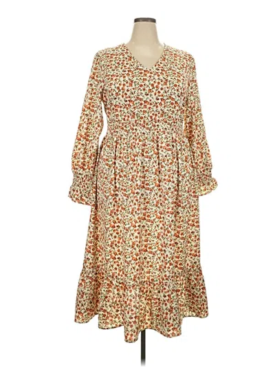Pre-owned Ellos Casual Dress In Tan