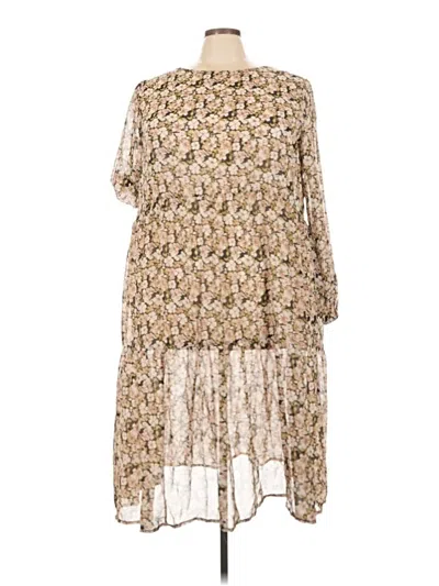 Pre-owned Ellos Casual Dress In Tan