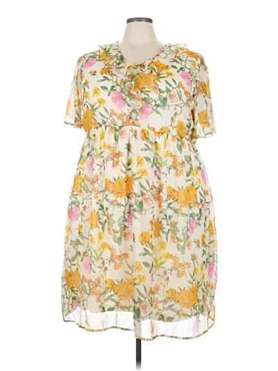 Pre-owned Ellos Casual Dress In Yellow