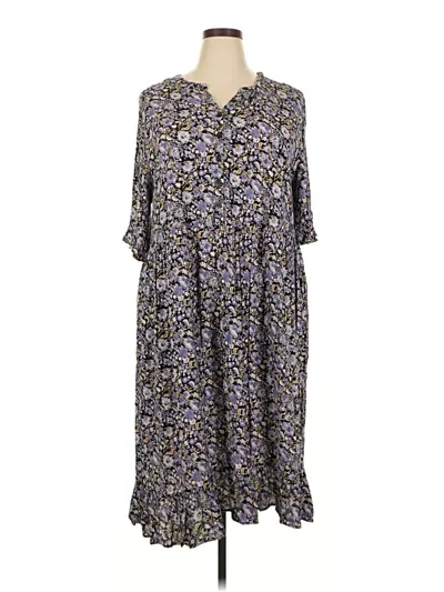 Pre-owned Ellos Kimono In Blue