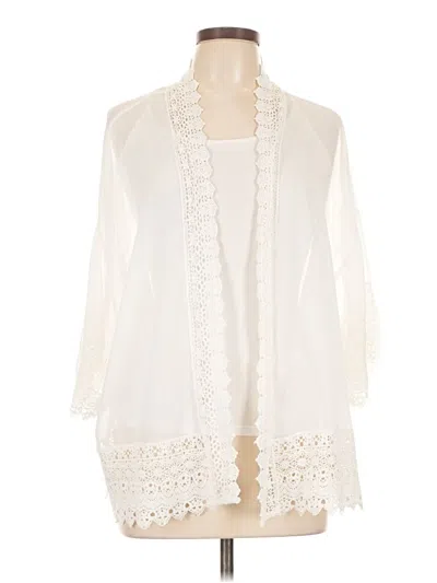 Pre-owned Ellos Kimono In White