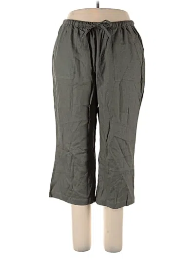 Pre-owned Ellos Linen Pants In Green