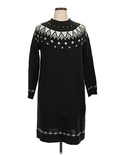 Pre-owned Ellos Pullover Sweater In Black