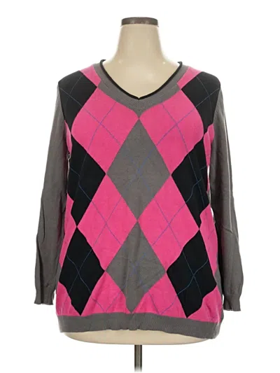 Pre-owned Ellos Pullover Sweater In Pink
