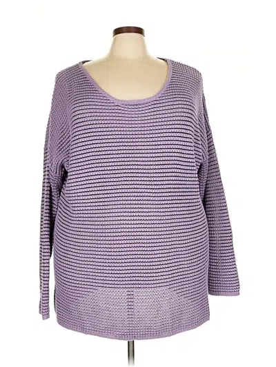 Pre-owned Ellos Pullover Sweater In Purple