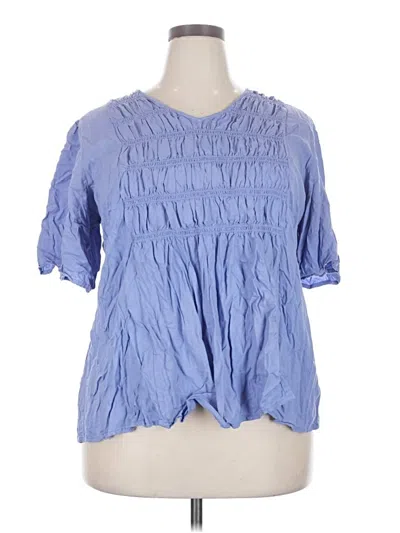 Pre-owned Ellos Short Sleeve T-shirt In Blue