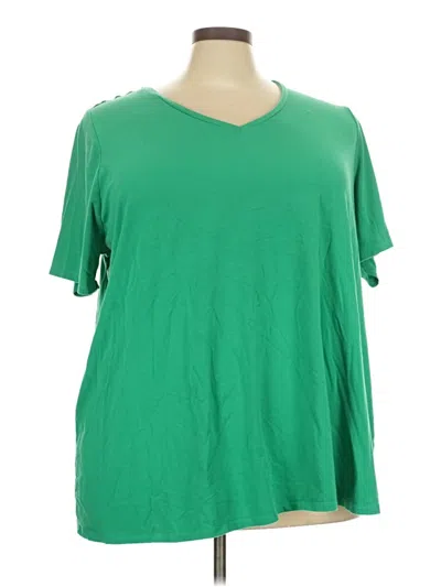 Pre-owned Ellos Short Sleeve T-shirt In Green