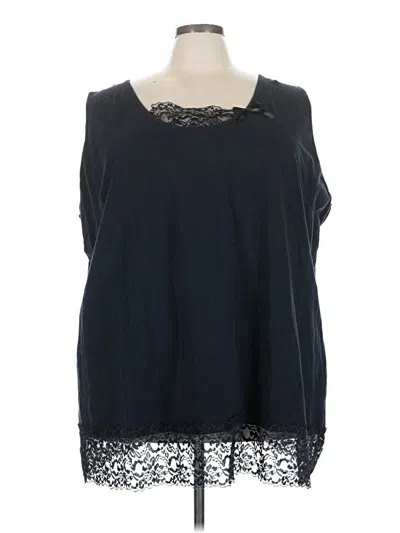 Pre-owned Ellos Sleeveless Blouse In Black