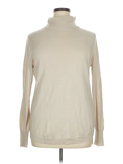 Pre-owned Ellos Turtleneck Sweater In Ivory