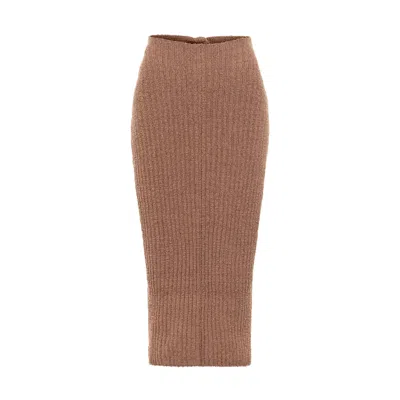 Ells Women's Midi Tie Skirt - Rosy Brown