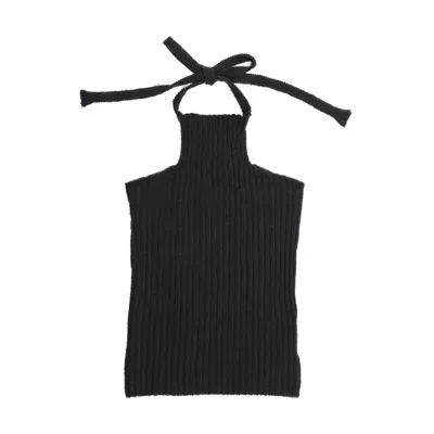 Ells Women's Ribbed Halter - Black