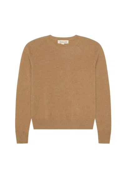 Ellsworth & Ivey Women's Brown Daphne Cashmere Sweater - Mocha