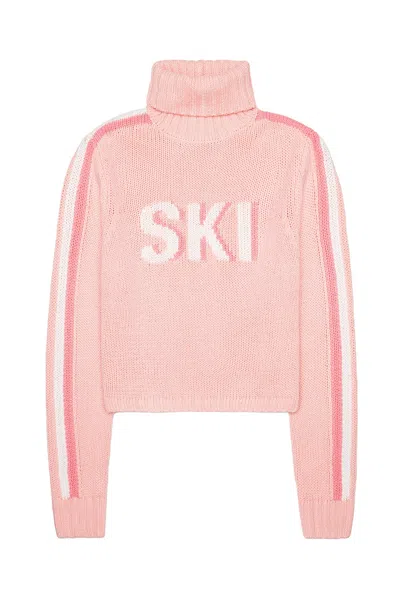 Ellsworth & Ivey Women's Jade Turtleneck Sweater - Light Pink Ski