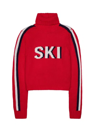 Ellsworth & Ivey Women's Jade Turtleneck Sweater - Red Ski