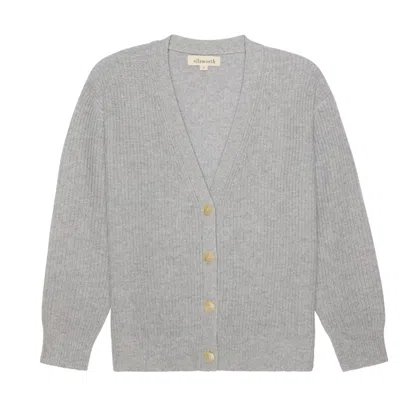 Ellsworth & Ivey Women's Lilah V-neck Knit Cardigan - Heather Grey In Gray