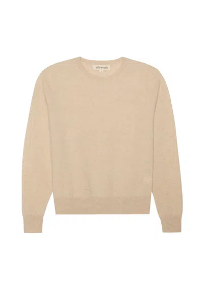 Ellsworth & Ivey Women's Neutrals Daphne Cashmere Sweater - Oatmeal In Brown